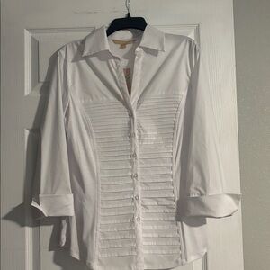 Women's White Button Down Shirt